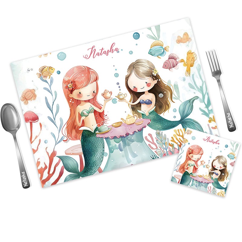 Mat Coaster Set –  Mermaid