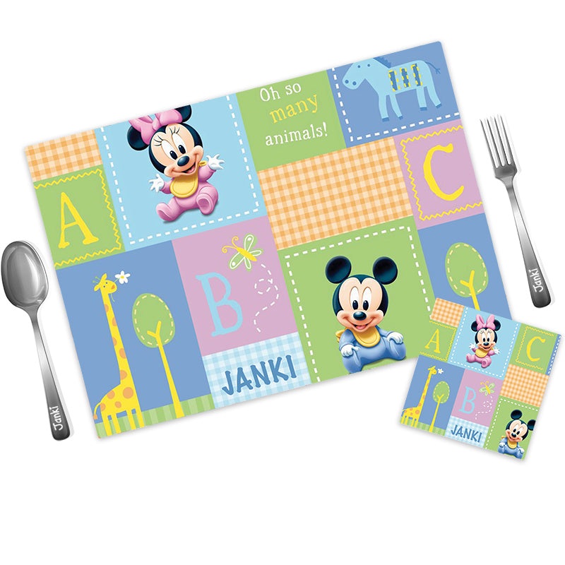 Mat Coaster Set – Mickey Minnie