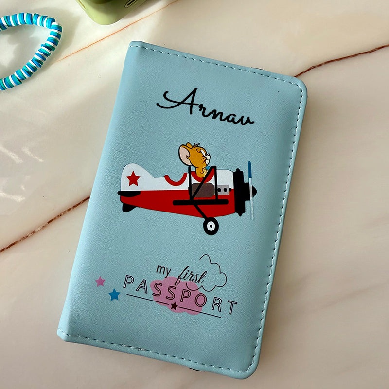 Passport Cover + Luggage Tag –  Helicopter,