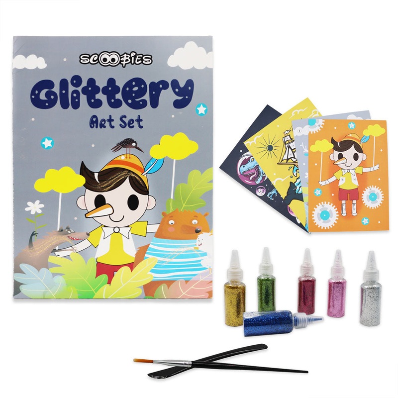 Happy Dragons Fairies Sequin Art Set