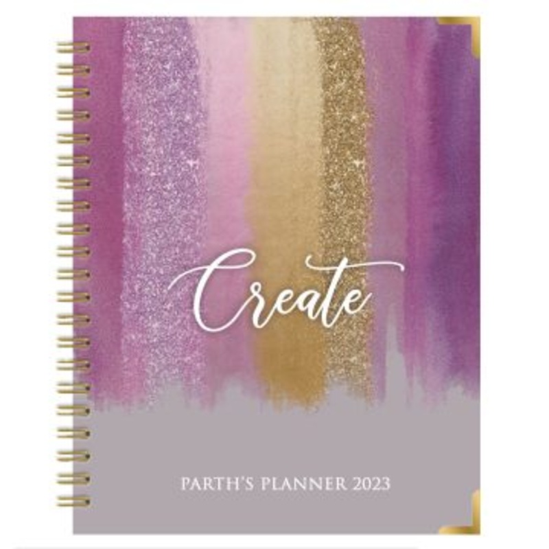 Mauve Paint Annual Planner – Undated
