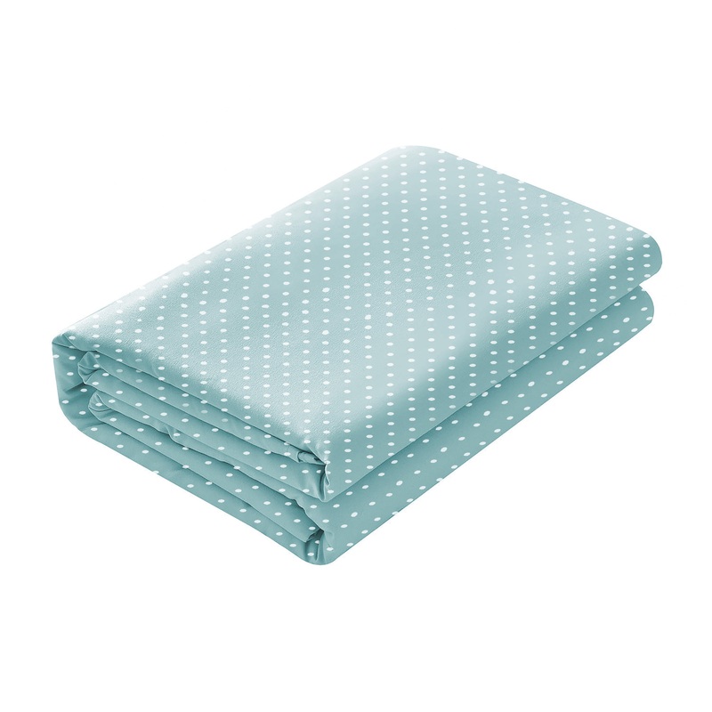 Abracadabra Fitted Sheet – Sea Green Polka Dot