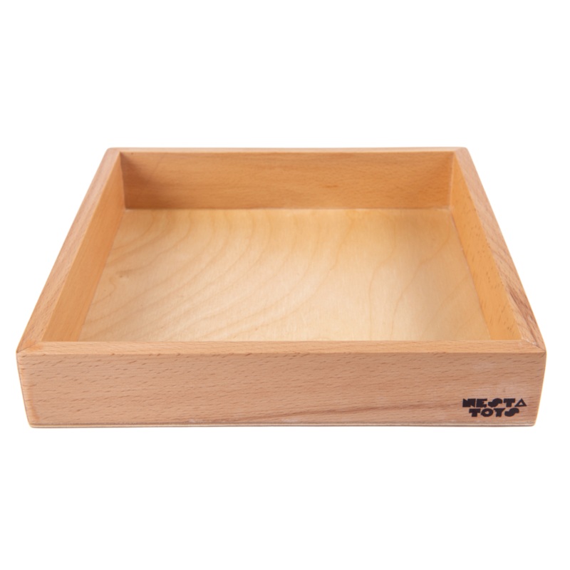 NESTA TOYS – Wooden Montessori Tray for Kids | Sand Writing Tray | Sensory