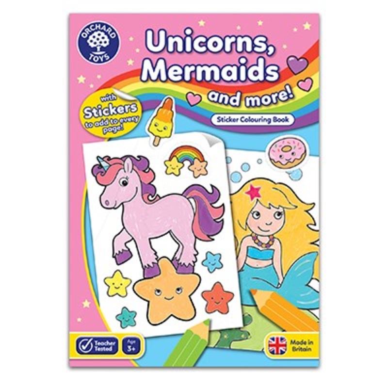 Orchard Toys Coloring Book – Unicorn Mermaid + Outer Space Colouring Book(Set Of 2)