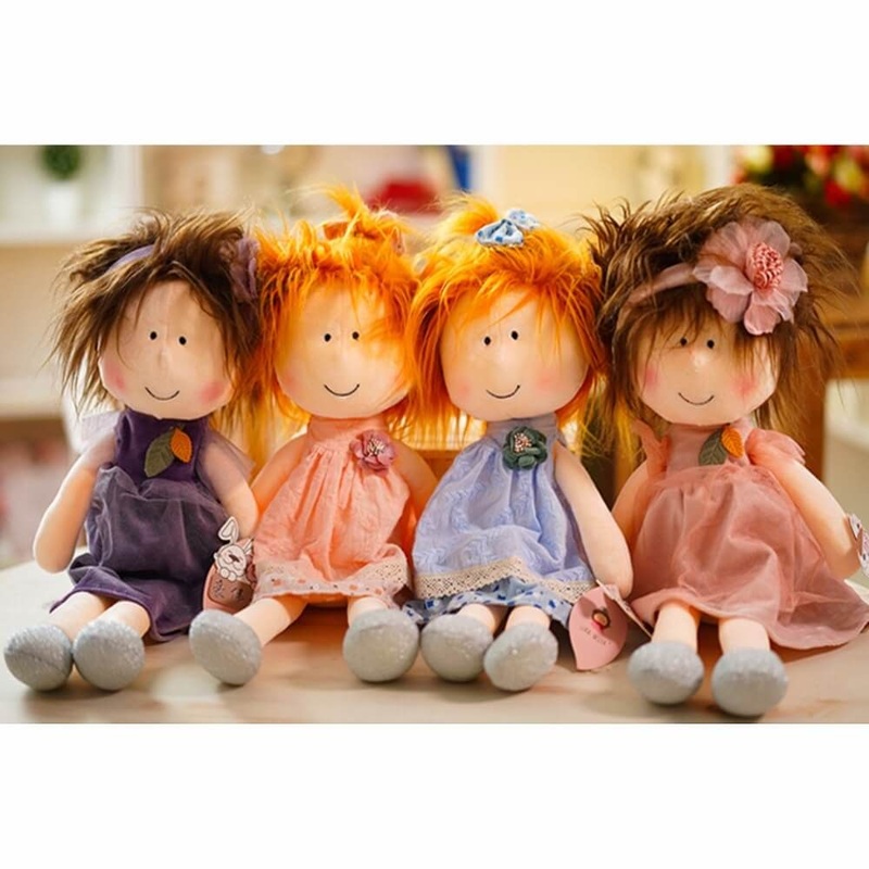 Plush Doll – Pink Flower Hairband