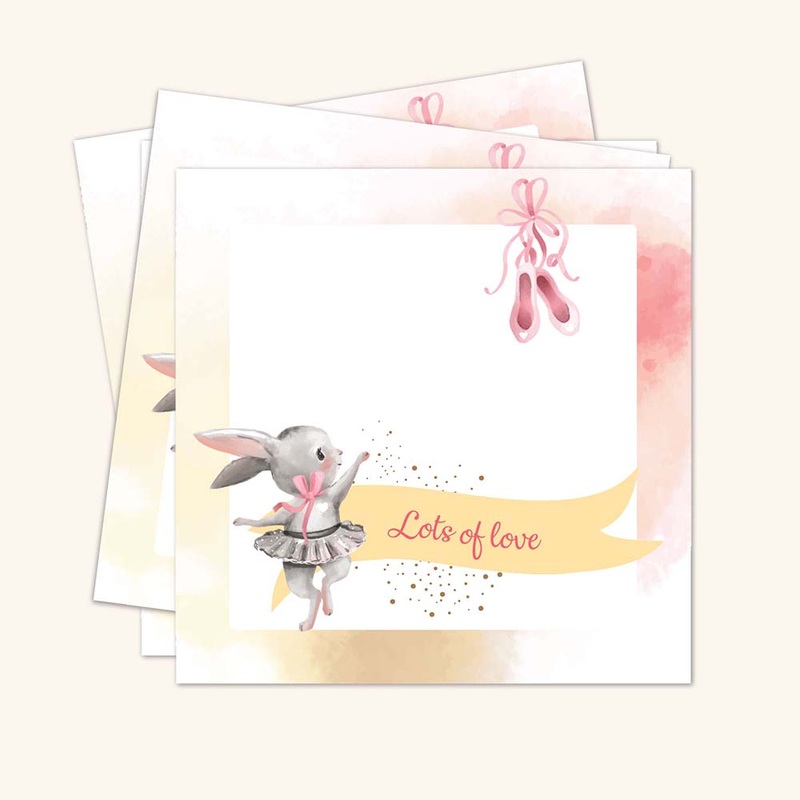 Bunny Ballerina –  Gift-Tag-Set-Of-24