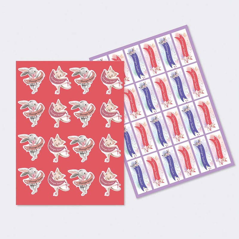 Bunny Ballerina – Sticker-Sheet-Set- Of-2-1