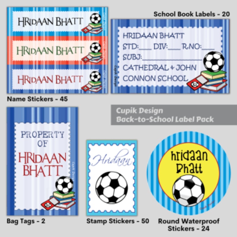 Football – Back To School Label Pack