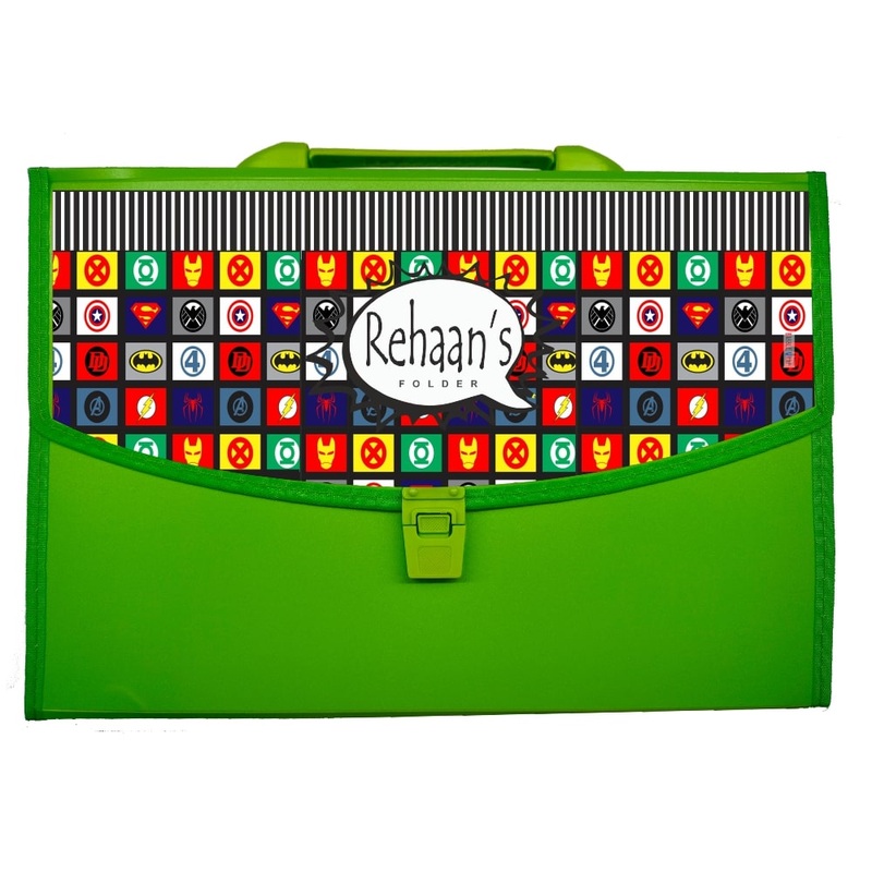 Green Folder – Comic Super Hero