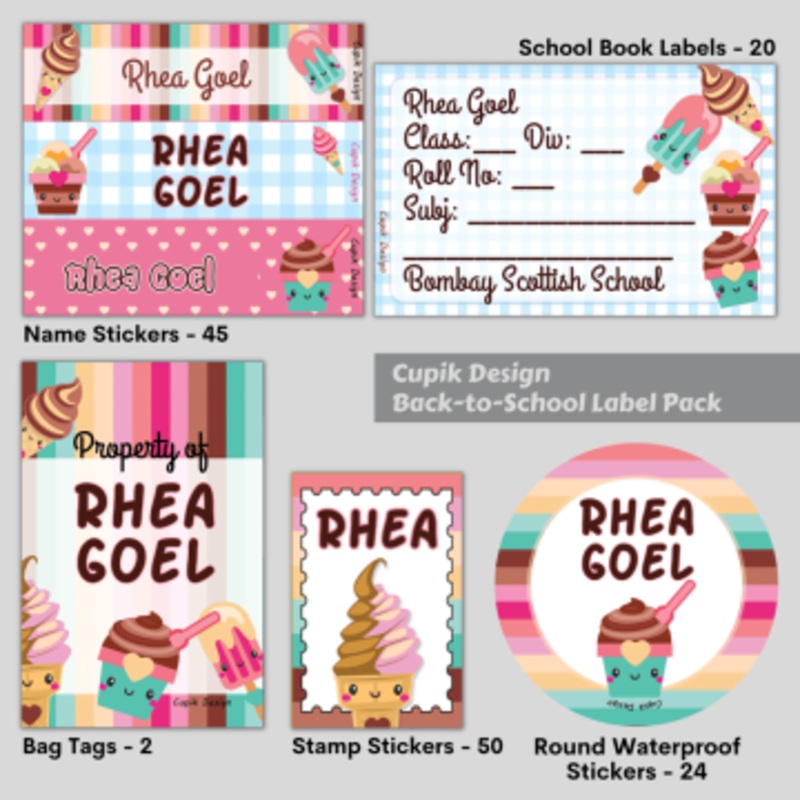 Icecream – Back To School Label Pack