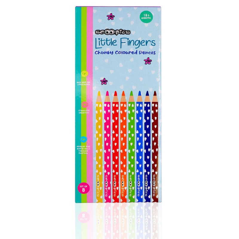 Little Fingers Chunky Colored Pencils (Set Of 8)