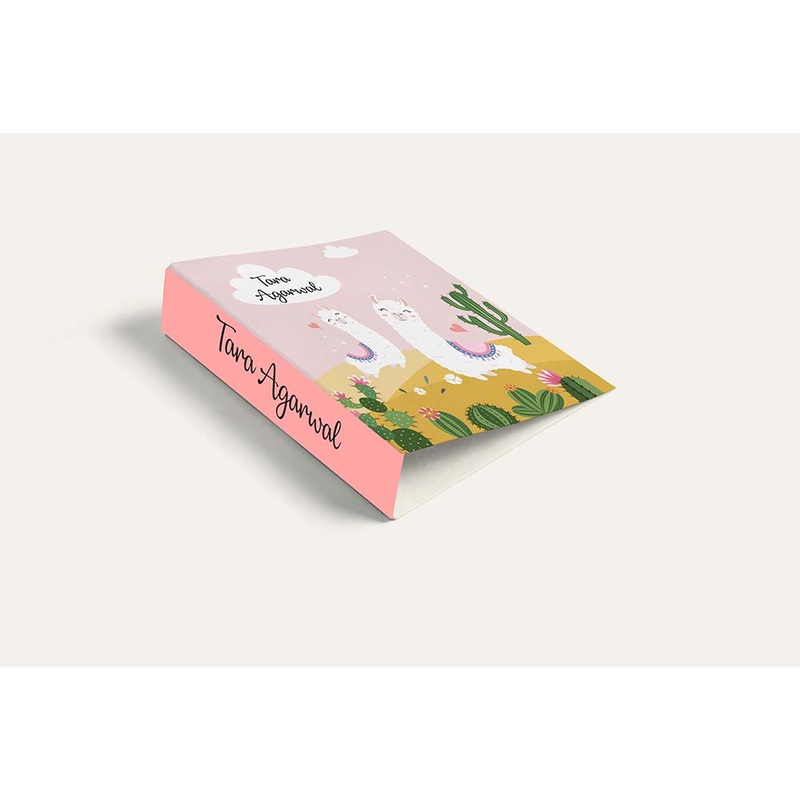 Llama Love- A4 Vertical Clip Binder File