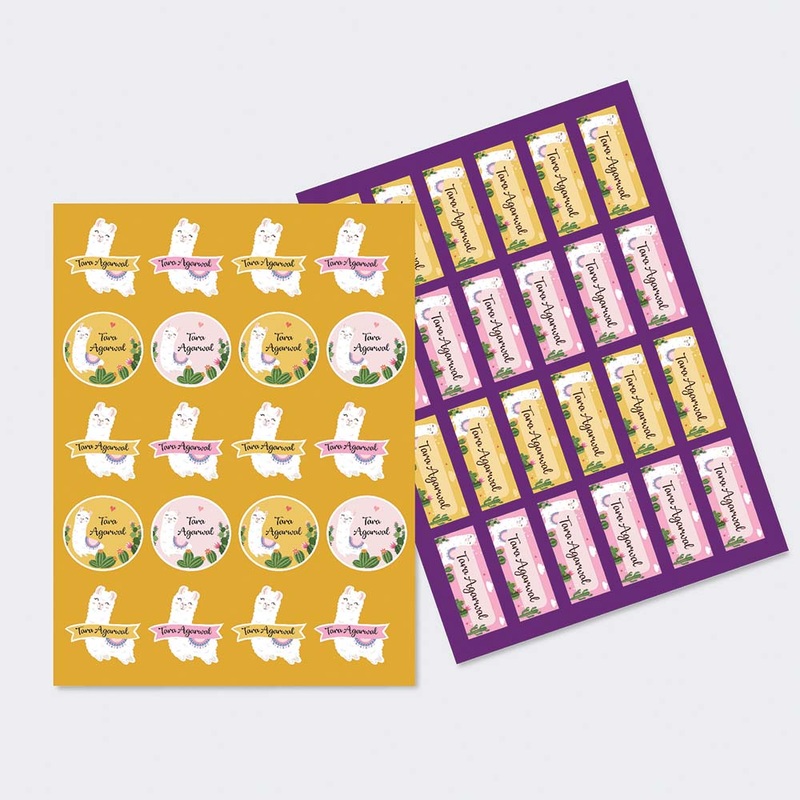 Llama Love – Sticker-Sheet-Set- Of-2-1