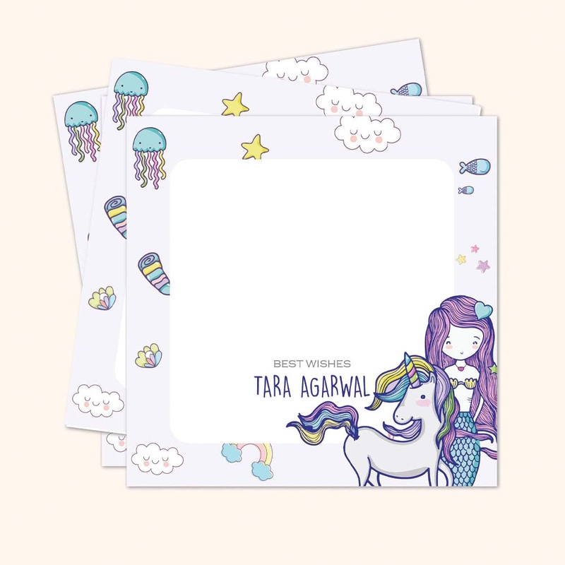 Mermaid & Unicorn –  Gift-Tag-Set-Of-24
