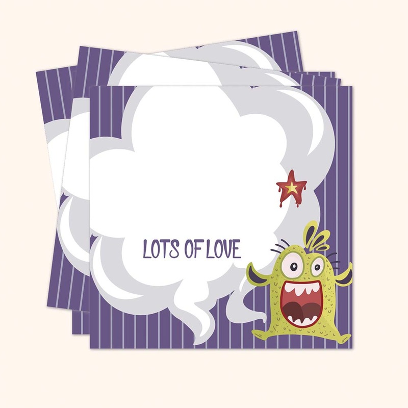 Monster  – Gift-Tag-Set-Of-24