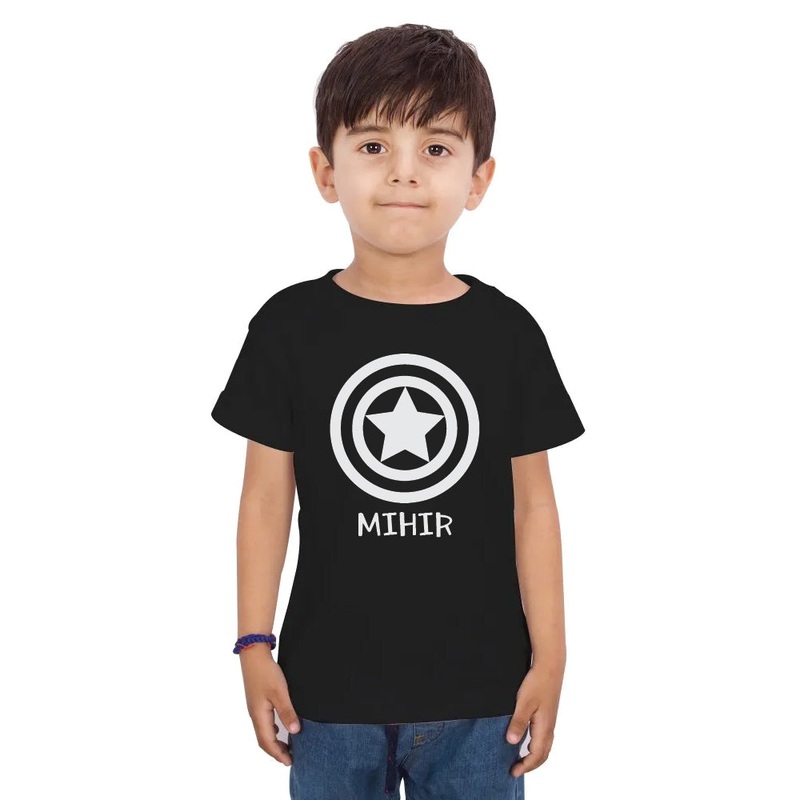 Personalised Holographic Themed Tshirt – Captain America