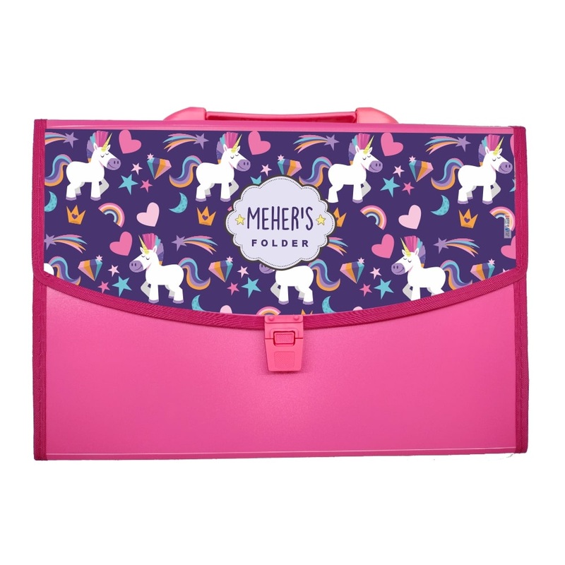 Pink Folder – Magical Unicorn