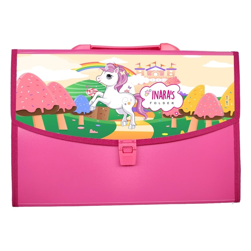 Pink Folder – Unicorn In A Field