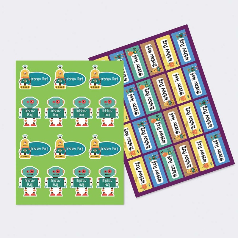 Robot – Sticker-Sheet-Set-Of-2-1