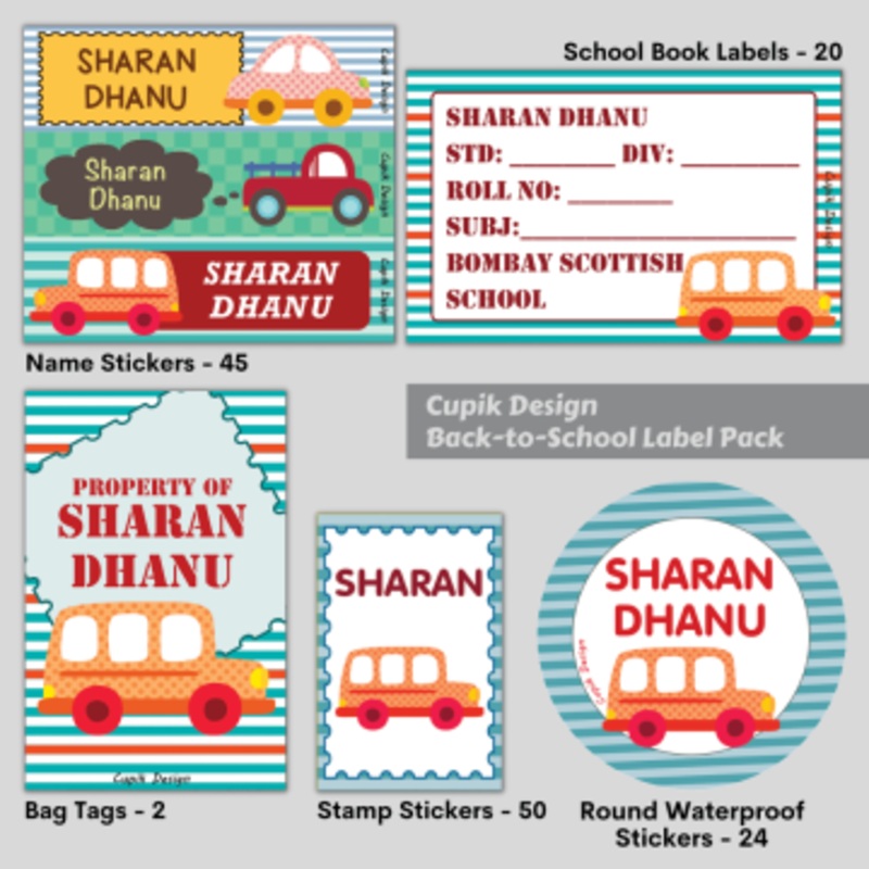 Transport – Back To School Label Pack