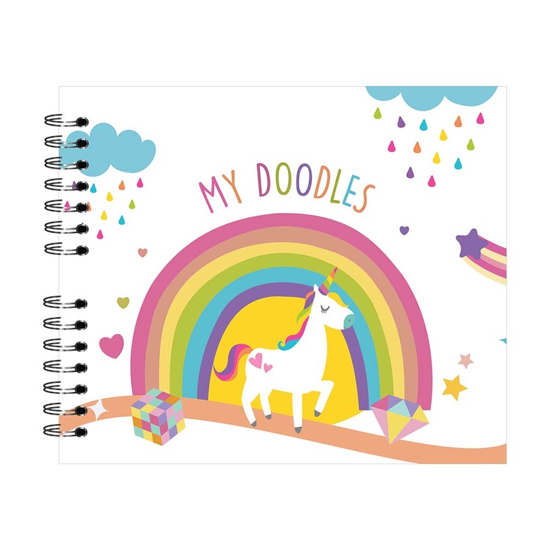 Unicorn & Rainbow – Sketchbook-A4