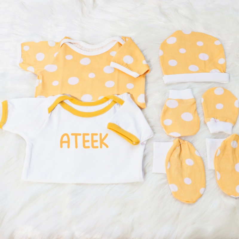 Cute Polka – Newborn Bodysuits Bundle