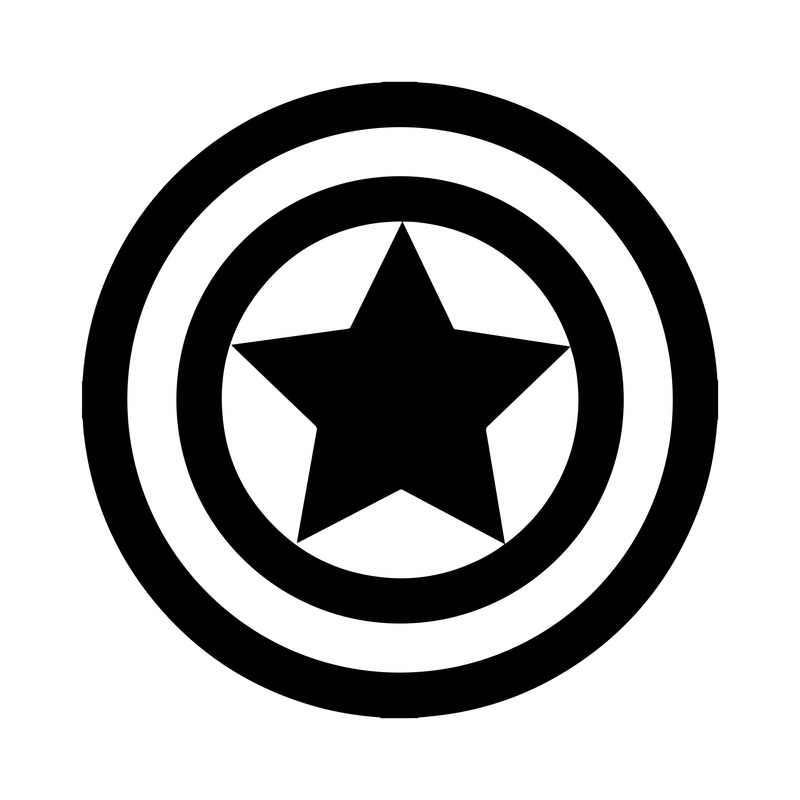 Holographic Motif for Live Printing – Captain America