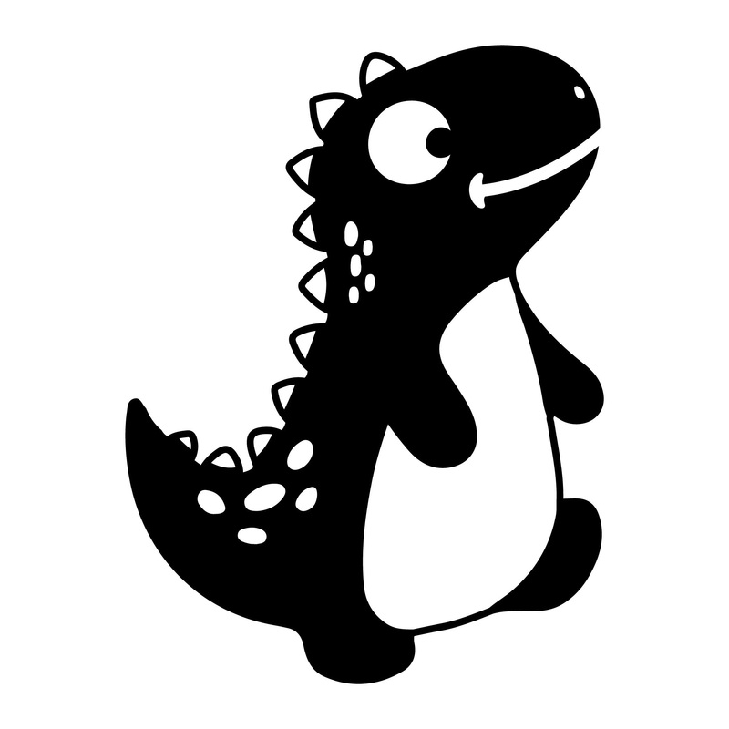 Holographic Motif for Live Printing – Dinosaur