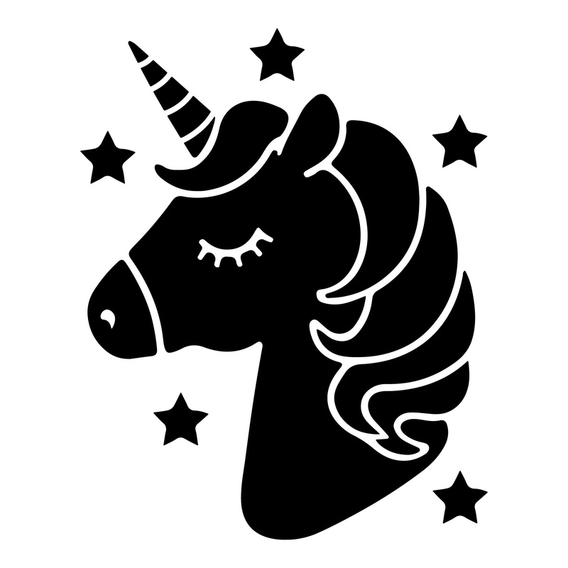 Holographic Motif for Live Printing – Unicorn