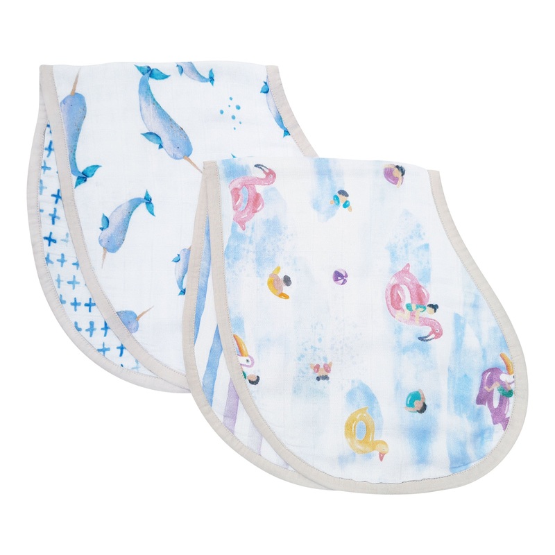 Masilo Bamboo Muslin Burp Cloth & Bib (Pack of 2)  Pool Floaties