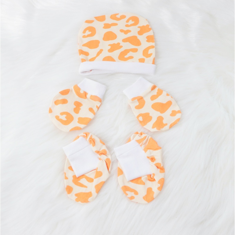 Wild & Free – Cotton Cap, Mittens & Booties Set