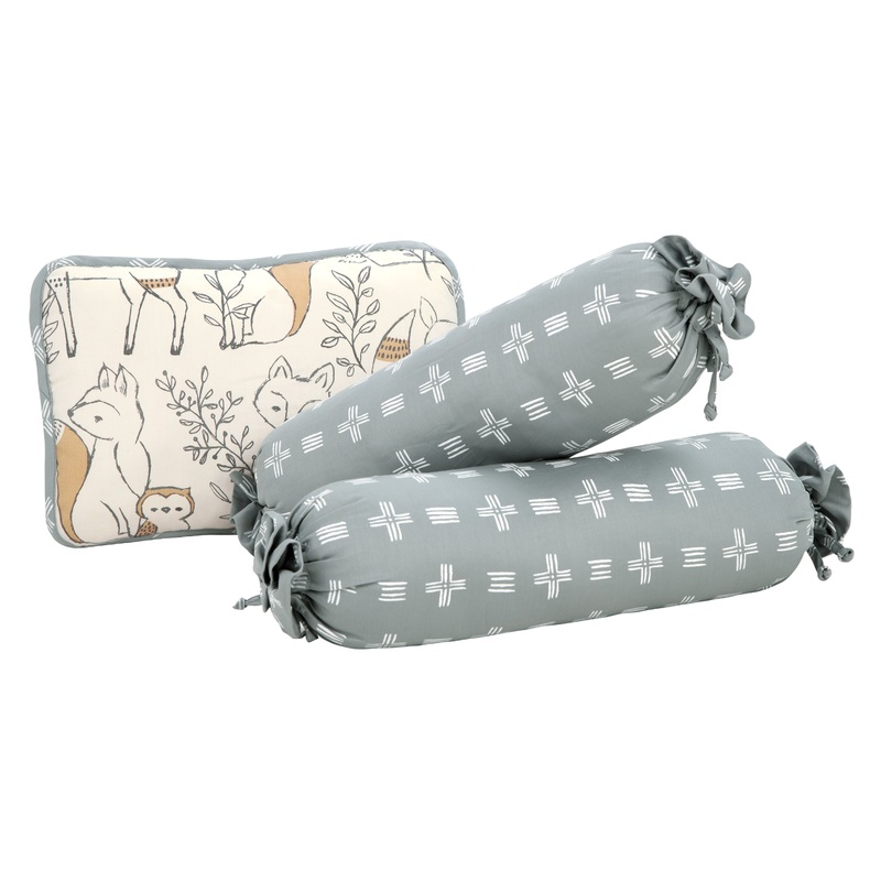 Crane Baby Pillow And Bolster Set Ezra Collection, Pack Of 3 – Multicolor