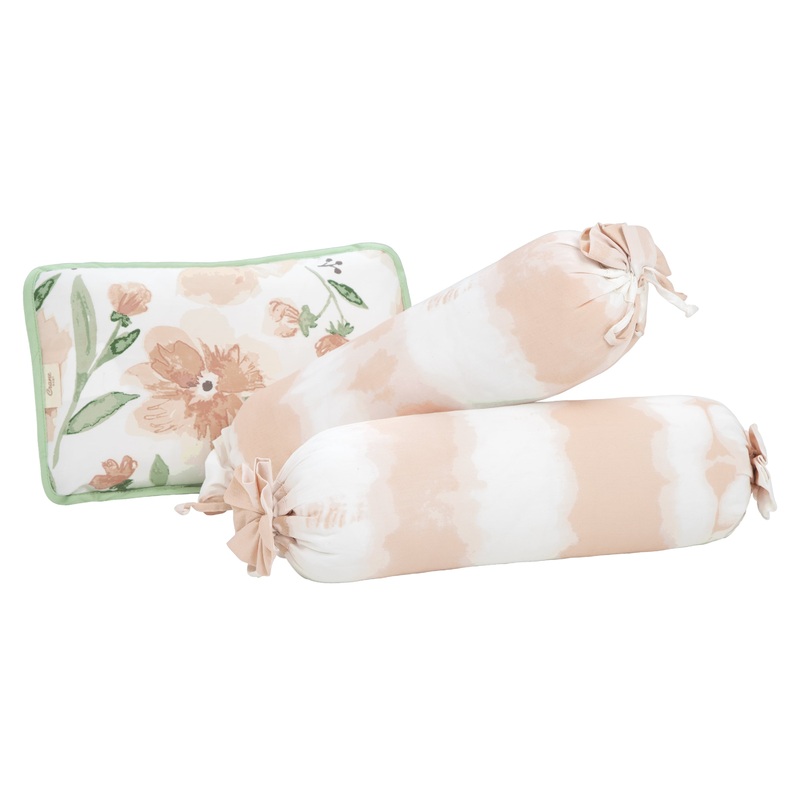 Crane Baby Pillow And Bolster Set Parker Collection, Pack Of 3 – Pink