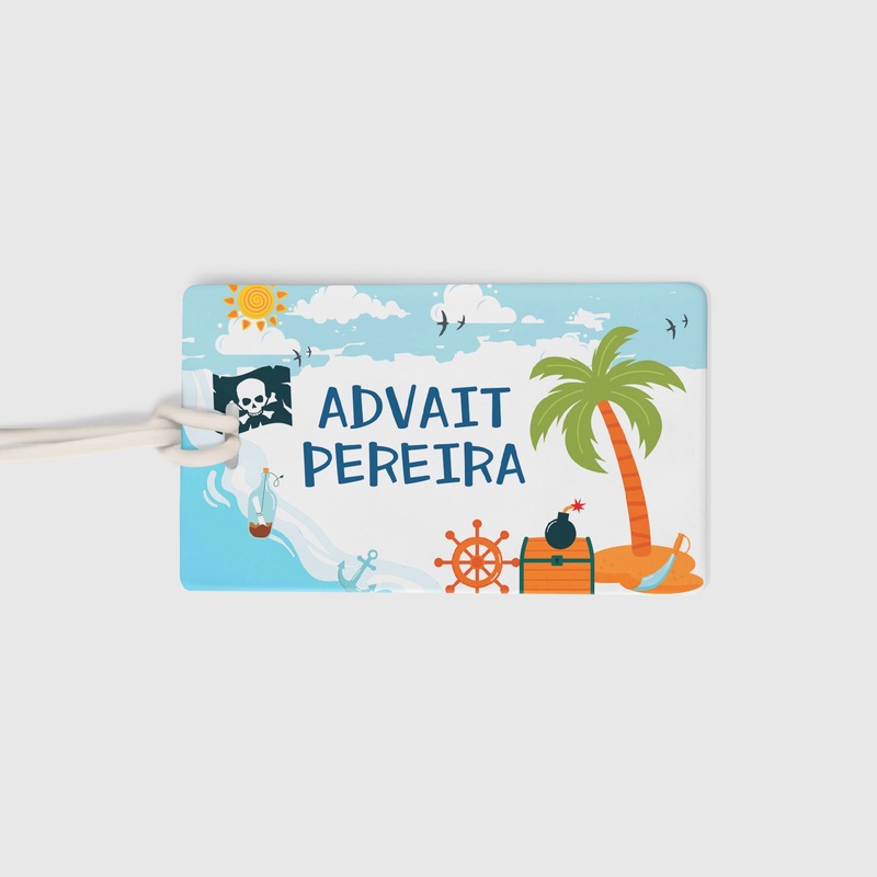 Luggage Tags – Pirate , Set of 2