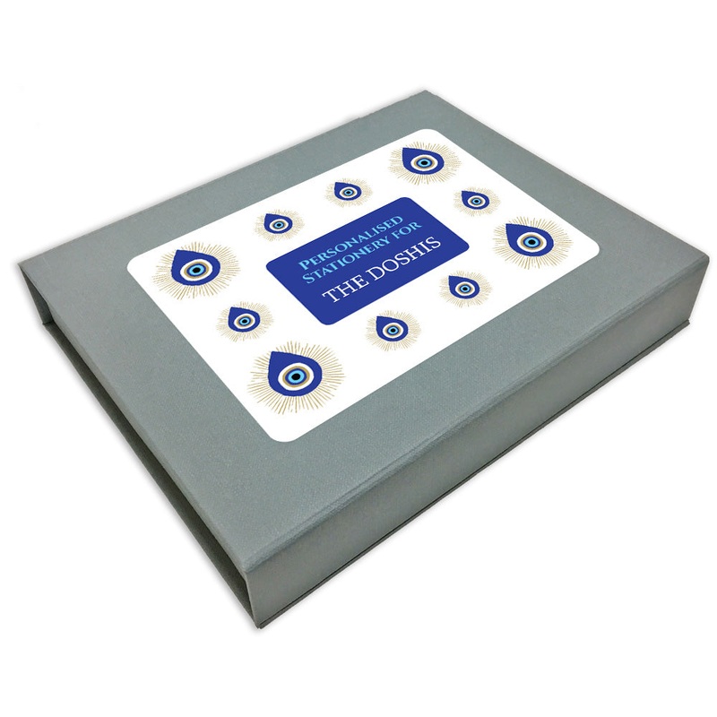 Personalised Evil Eye Stationery Gift Set – Set of 24 or 48