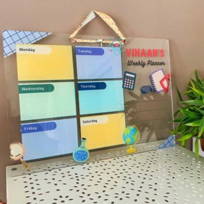 Personalised Scholar Mode Weekly Planner – Reusable