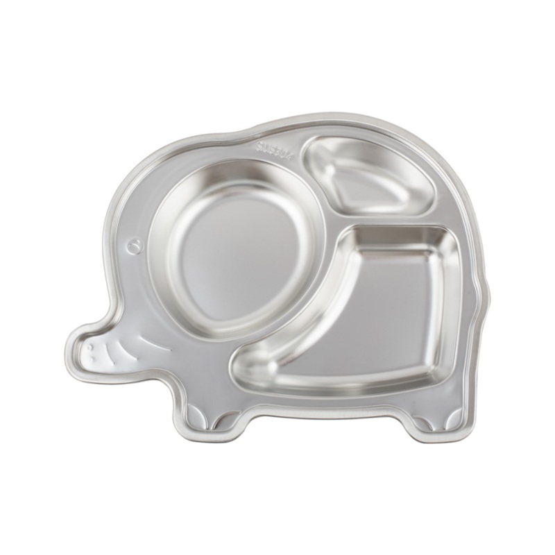 Stainless Steel Elephant Lunch Plate
