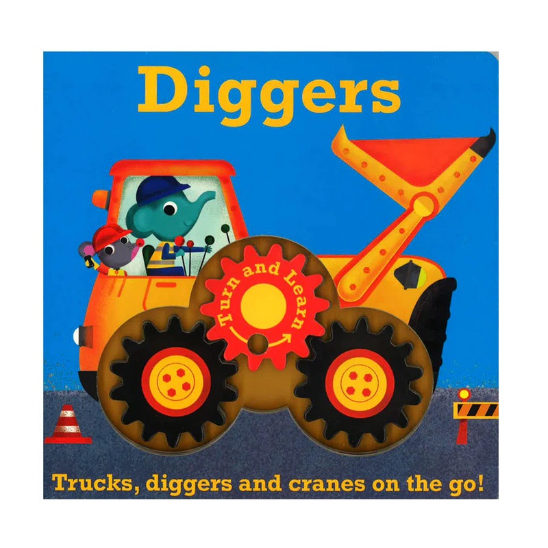Turn & Learn: Construction Vehicles – Diggers