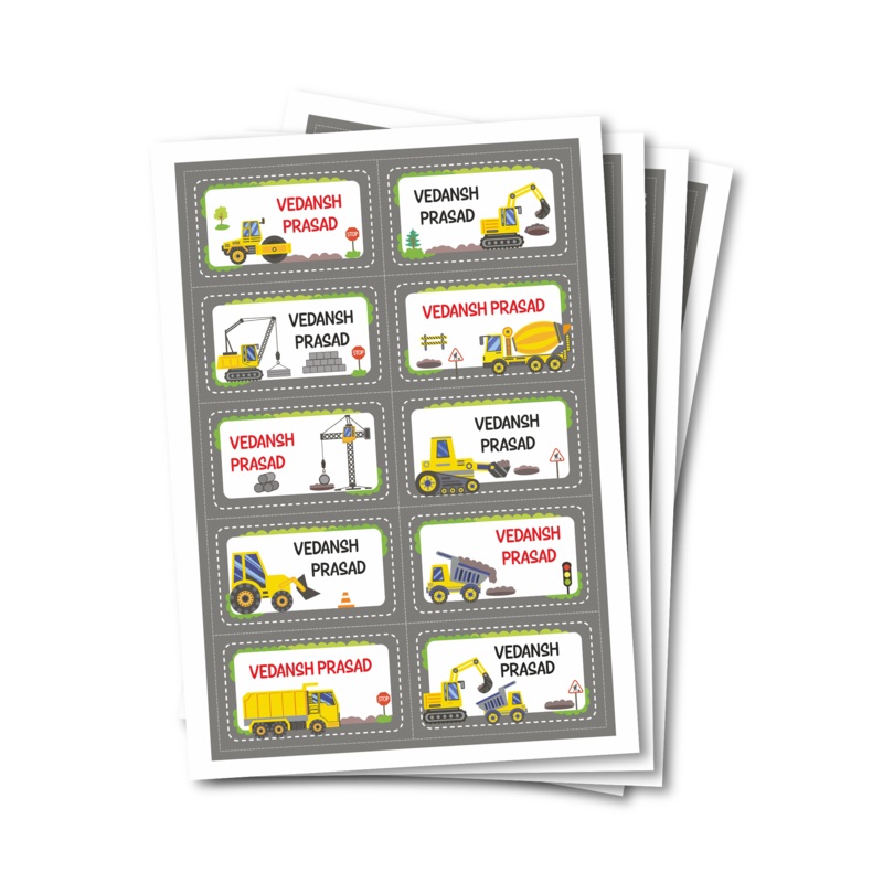 Waterproof Labels – Construction (Set Of 40)