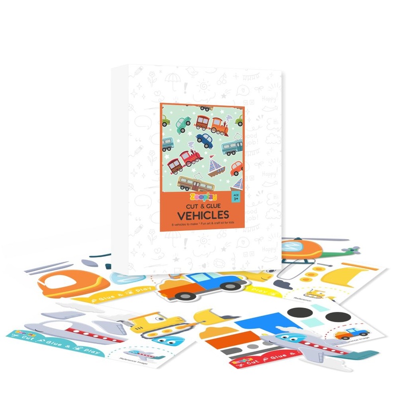 Cut & Glue Activity -Vehicles