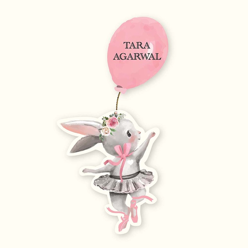 Hanging Tags Set of 25 – Bunny Ballerina
