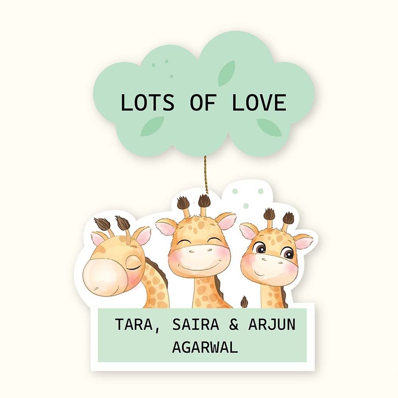 Hanging Tags Set of 25 – Giraffe Family