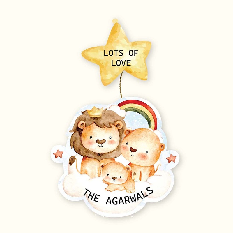 Hanging Tags Set of 25 – Lion family