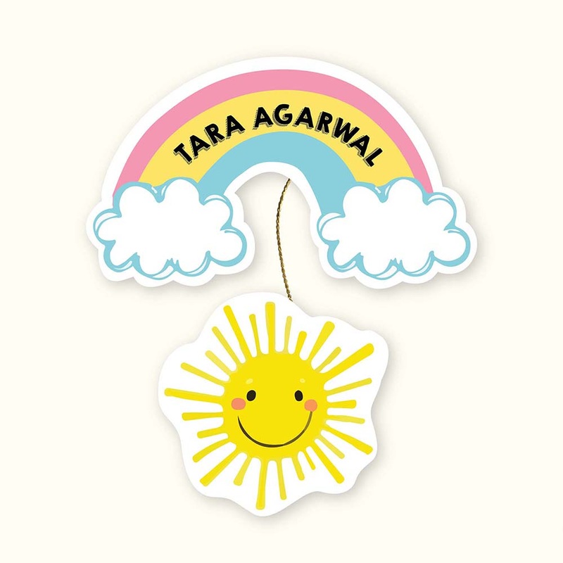 Hanging Tags Set of 25 – Rainbow & Sunshine