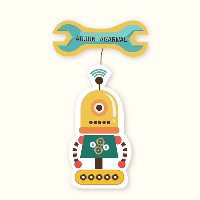 Hanging Tags Set of 25 – Robot