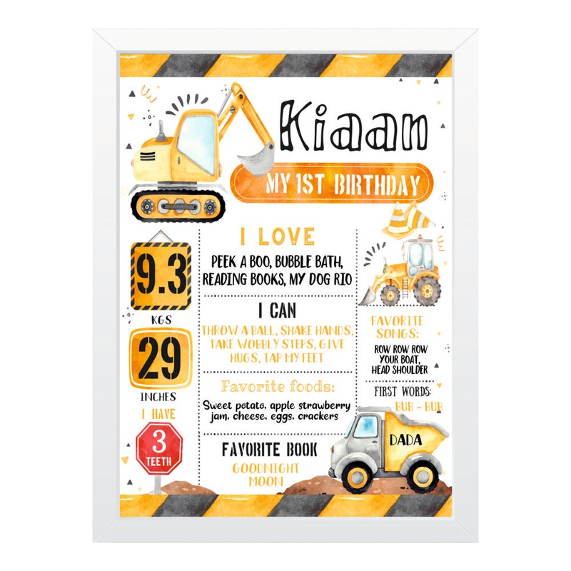 Milestone Poster Frame – Construction Yard