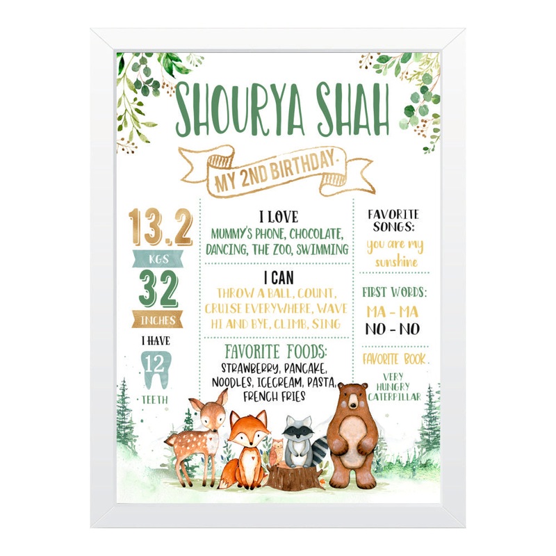 Milestone Poster Frame – In The Woods