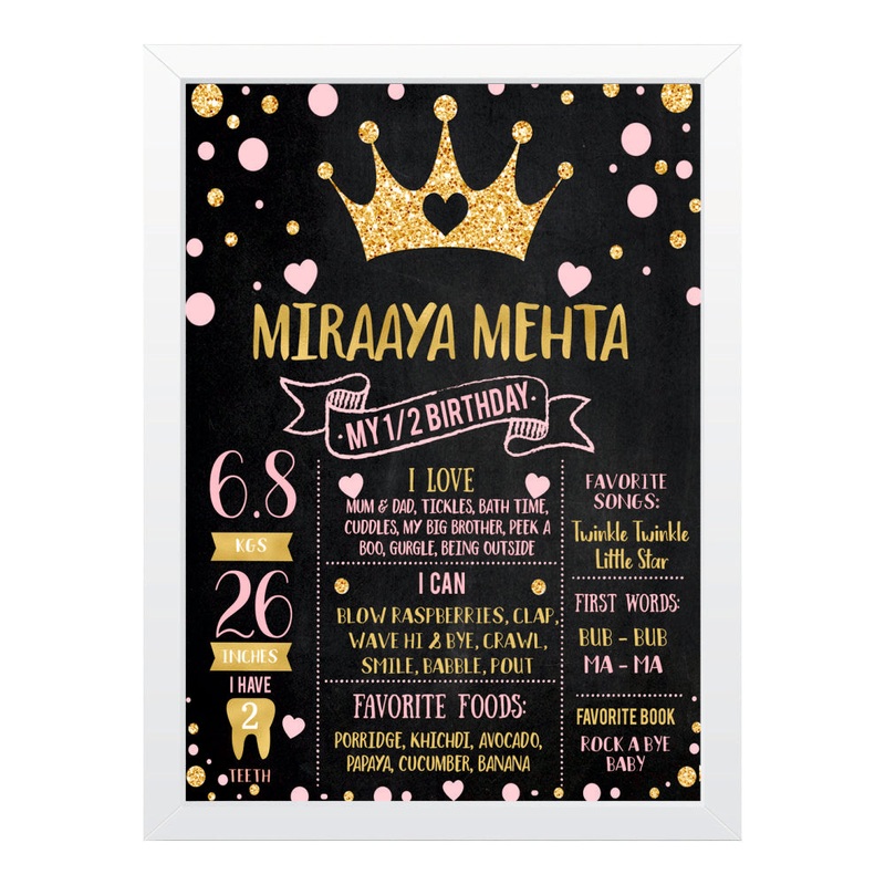 Milestone Poster Frame – Princess