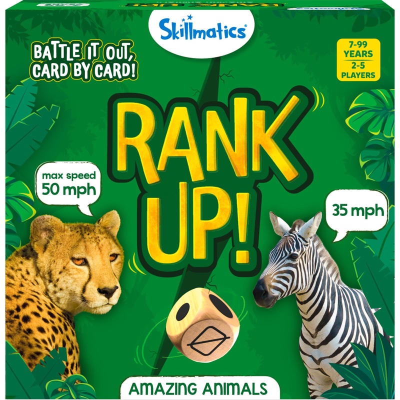 Skillmatics Trump Card Game – Rank Up Animals, Fun & Fast-Paced Game Of Memory, Perfect For Family Game Night, Gifts For Ages 7 And Up