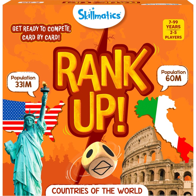 Skillmatics Trump Card Game – Rank Up Countries Of The World, Fun & Fast-Paced Game Of Memory, Perfect For Family Game Night, Gifts For Ages 7 And Up